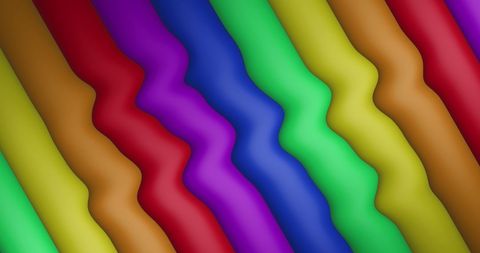 Colorful abstract rainbow waves on seamless loop design