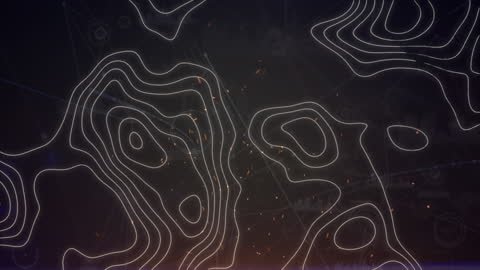 Abstract Digital Network with Snowfall Effect