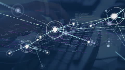 Digital Network Connections in Modern Business Concept