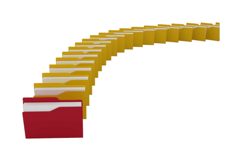 transparent digital folder row illustration for data concepts - Download Free Stock Videos Pikwizard.com