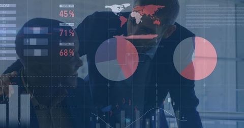 Corporate collaboration with digital financial analytics overlay