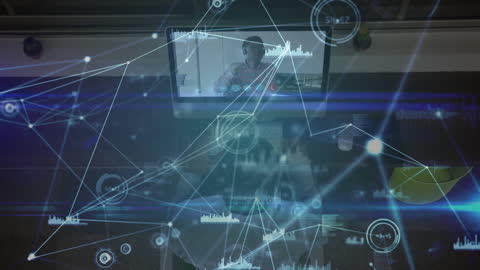 Digital Networking Connections with Data Visualization Interface