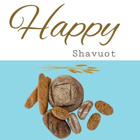 happy shavuot celebration with assorted breads - Download Free Stock Templates Pikwizard.com