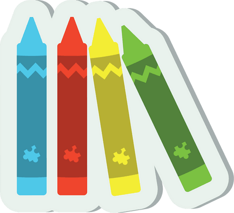 colorful crayon vector on transparent background for art and kids creativity - Download Free Stock Videos Pikwizard.com