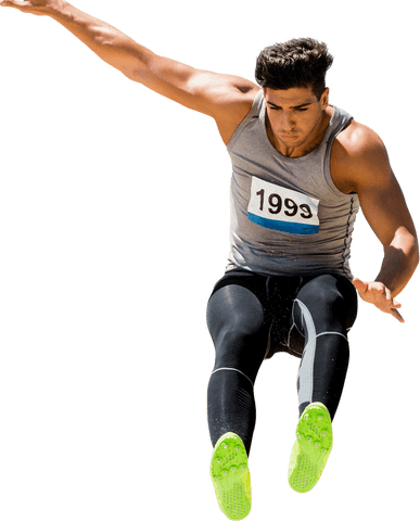 transparent background long jump athlete in motion - Download Free Stock Videos Pikwizard.com