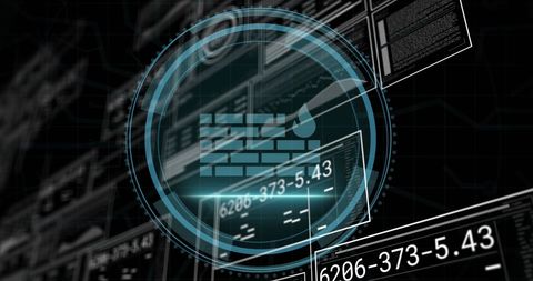 Futuristic Data Processing Technology Interface Background - Download Free Stock Images Pikwizard.com