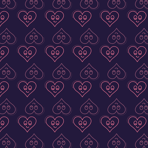 playful pink heart pattern on dark transparent background - Download Free Stock Videos Pikwizard.com