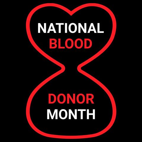 national blood donor month awareness design with heart shape - Download Free Stock Templates Pikwizard.com