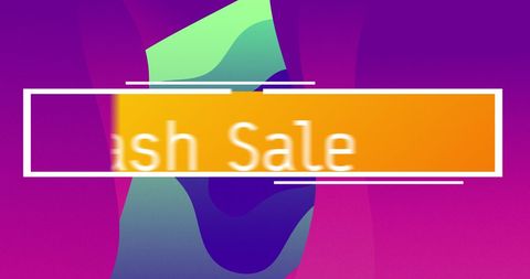 Flash Sale Banner with Vibrant Gradient Background - Download Free Stock Images Pikwizard.com
