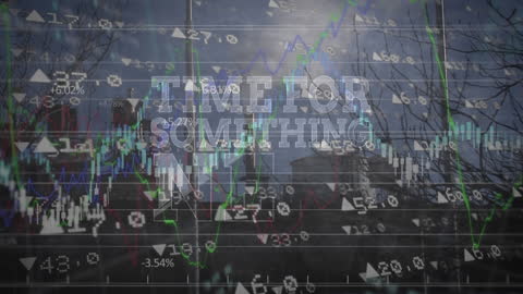 Financial Data Animation with Motivational Text