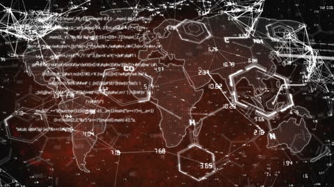 Global Network Overlay with Chemical Formulas on Digital Map