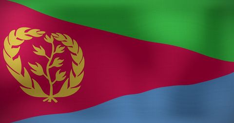 Waving Eritrean Flag Celebrating National Pride - Download Free Stock Images Pikwizard.com