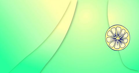 Abstract Green Lemon Slice Design on Gradient Background - Download Free Stock Images Pikwizard.com
