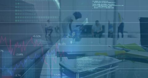 Futuristic Financial Data Analysis in Modern Office - Download Free Stock Images Pikwizard.com