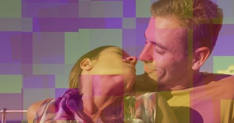 Romantic Couple Enjoying Outdoor Loneliness