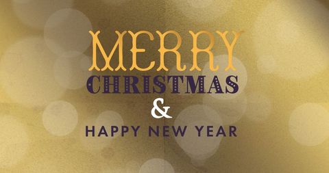 Festive Holiday Card with Merry Christmas and Happy New Year Wishes - Download Free Stock Images Pikwizard.com