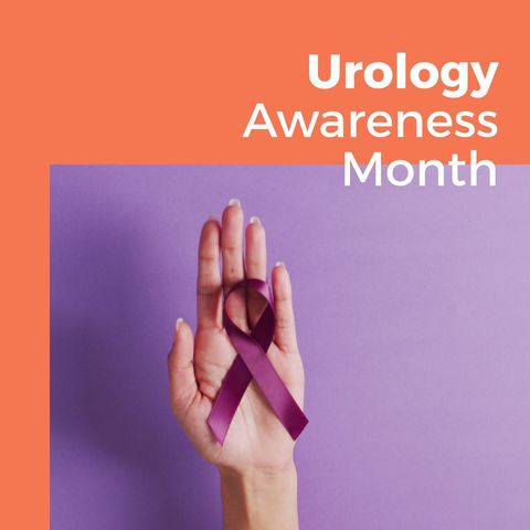 urology awareness month purple ribbon hand gesture - Download Free Stock Templates Pikwizard.com