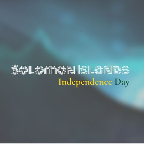 Solomon Islands Independence Day Celebration Concept