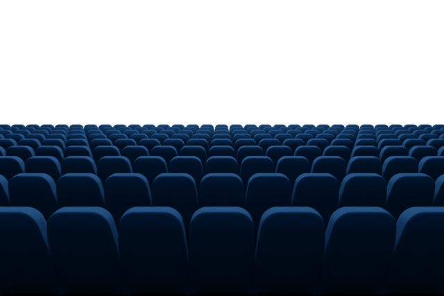 Transparent Illustration of Blue Cinema Seats in Theater - Download Free Stock Videos Pikwizard.com