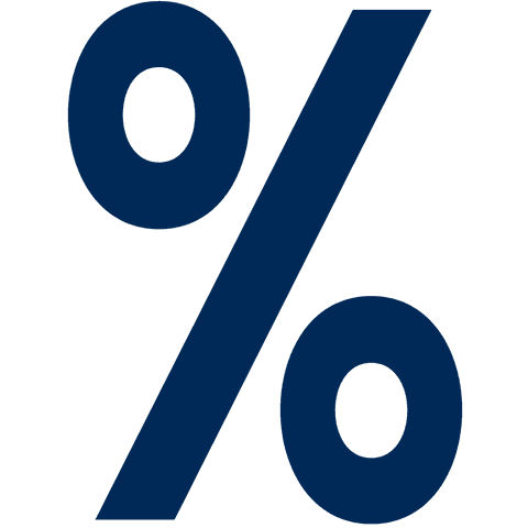 Blue Percent Symbol on Transparent Background for Business Design - Download Free Stock Videos Pikwizard.com