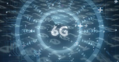 Futuristic 6G Technology Digital Interface Display - Download Free Stock Images Pikwizard.com