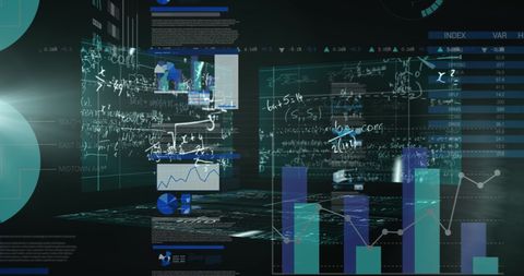 Futuristic Virtual Data Analysis and Analytics Visualization - Download Free Stock Images Pikwizard.com