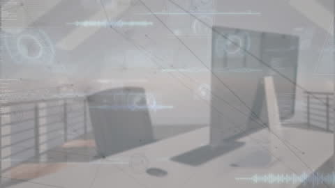 Advanced Data Processing in Modern Attic Office Workspace