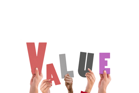 hands holding value text cutouts on transparent background - Download Free Stock Videos Pikwizard.com