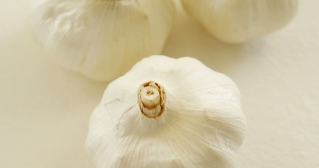 Organic Garlic Bulbs on White Background - Download Free Stock Images Pikwizard.com