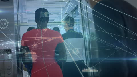 Businesspeople Connected to Global Digital Network Concept