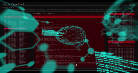 Conceptual Data Processing with Digital Brain Visualization