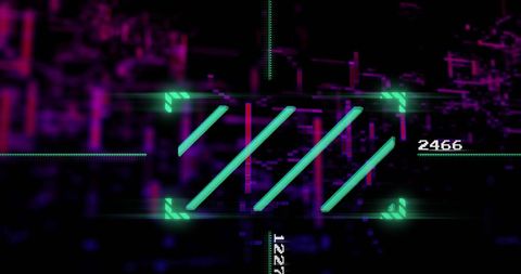 futuristic digital interface over neon circuit board - Download Free Stock Images Pikwizard.com