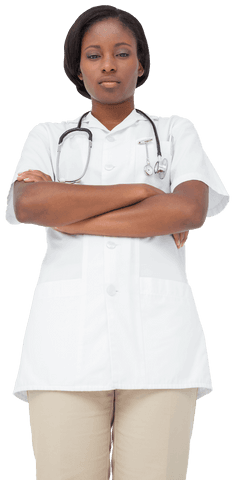 Confident Nurse with Stethoscope on Transparent Background - Download Free Stock Videos Pikwizard.com