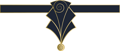 Elegant Navy and Gold Art Deco Motif on Transparent Background - Download Free Stock Videos Pikwizard.com