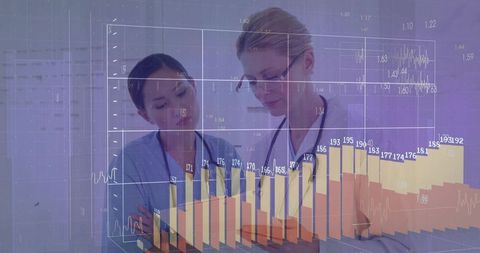 Medical Professionals Reviewing Holographic Data in Clinic