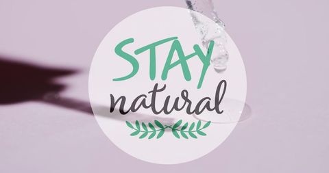 Stay Natural Concept for Healthy Organic Living