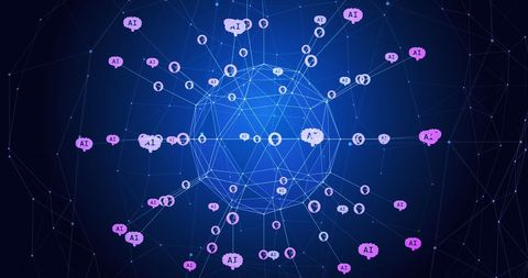 Global AI Network Concept with Data Connections - Download Free Stock Images Pikwizard.com