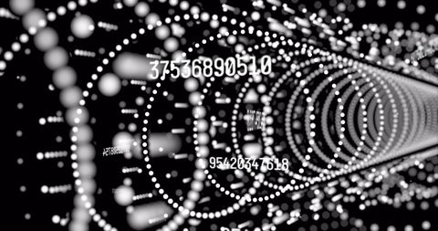 Abstract Digital Network with Changing Numbers