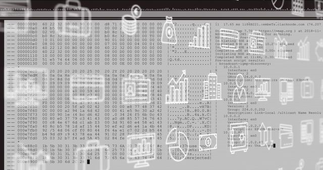 Abstract Data Concept with Overlayed Business Icons Illustrating Analytics - Download Free Stock Images Pikwizard.com