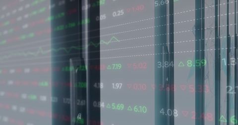 Digital Financial Data Overlay on Liquid Gray Background - Download Free Stock Images Pikwizard.com