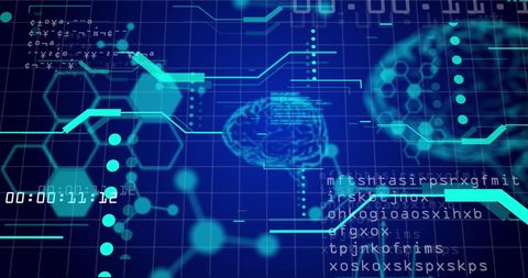 Futuristic Data Interface with Digital Connections - Download Free Stock Images Pikwizard.com