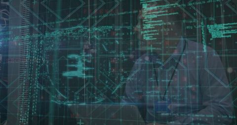 Cybersecurity Technologist Analyzing Data on Complex Digital Interface - Download Free Stock Images Pikwizard.com