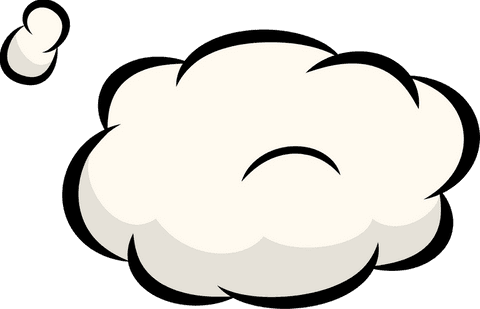 cartoon thought bubble in flat design with transparent background - Download Free Stock Videos Pikwizard.com