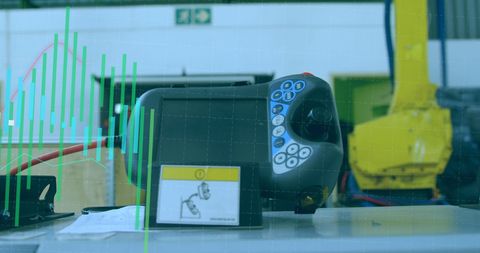 automated warehouse with robotic controller and data analysis - Download Free Stock Images Pikwizard.com