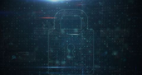 Conceptual Digital Padlock Representing Cybersecurity and Data Encryption - Download Free Stock Images Pikwizard.com