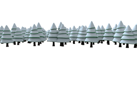 winter forest illustration with snow on transparent background - Download Free Stock Videos Pikwizard.com