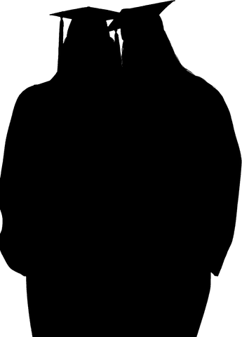 transparent silhouettes of female students with graduation caps - Download Free Stock Videos Pikwizard.com