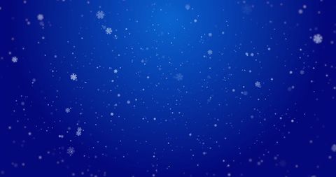 Falling Snowflakes on Midnight Blue Background for Seasonal Designs - Download Free Stock Images Pikwizard.com