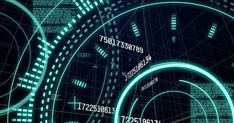 Futuristic Data and Number Visualization with Digital Grids - Download Free Stock Images Pikwizard.com