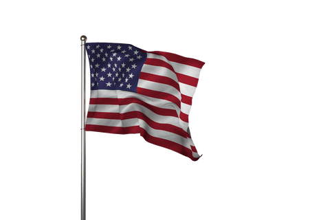 usa flag waving with transparent background detailing - Download Free Stock Videos Pikwizard.com